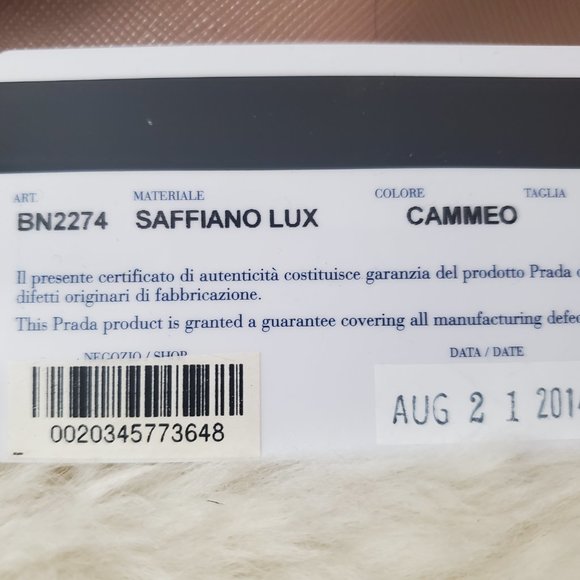 Prada Galleria Saffiano Lux in Cammeo (Blush) - Picture 5 of 7